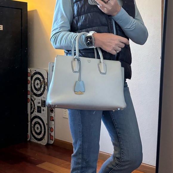 MCM Milla Medium Two-Way Satchel EUC - Picture 1 of 16